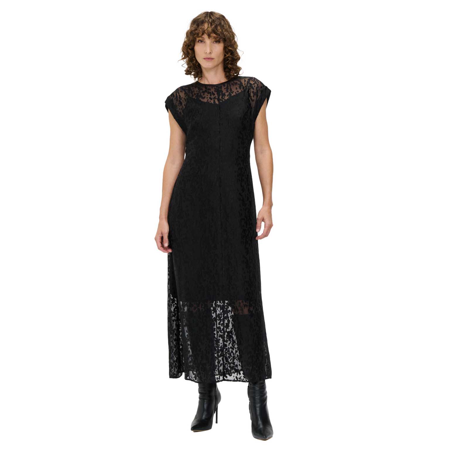 Veronika Maine Abstract Spot Burnout Dress